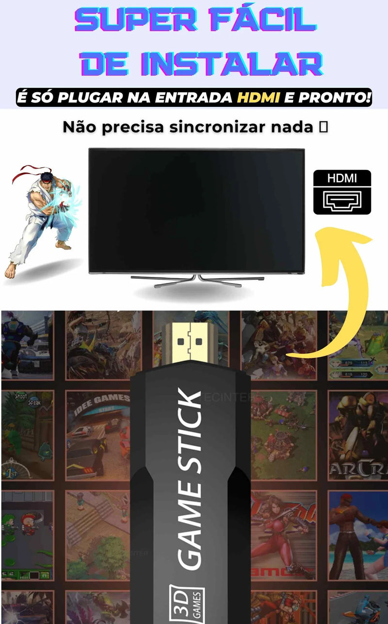 Vídeo Game 10.000 Jogos Atualizado🎮🔥Stick