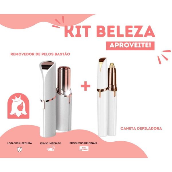 Kit Beleza -🔥Caneta Depiladora Facial E Corporal + Sobrancelha🔥