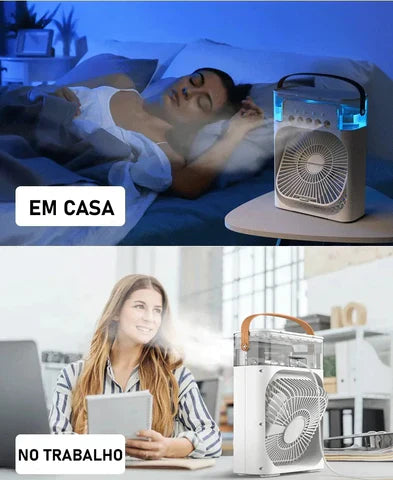 Mini Ar Condicionado Portátil 4 em 1 ❄️🔥