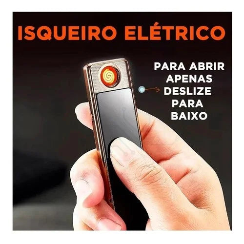 Isqueiro Elétrico Recarregável Micro USB 🔋🔥