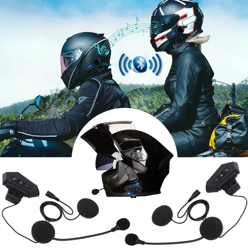 Fone De Ouvido Capacete Moto Bluetooth Sem Fio Prova De Água 🔥